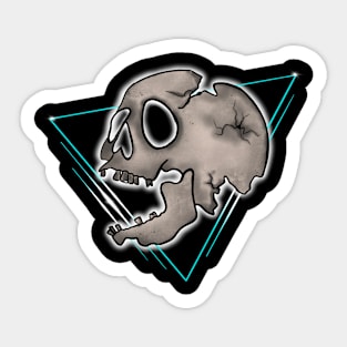 Neon skull Sticker